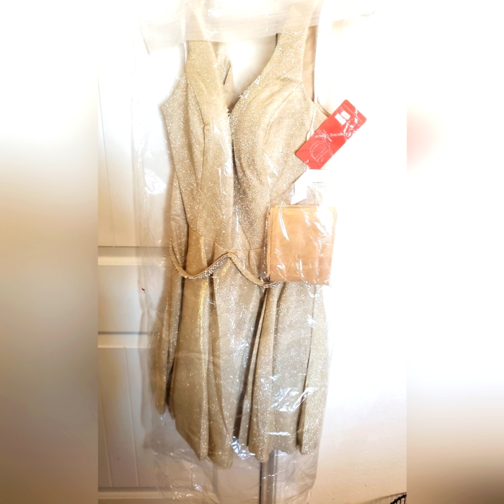 Dancing Queen Gold Dress